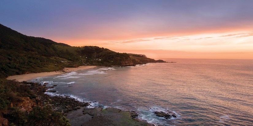 NSW coastline at sunrise