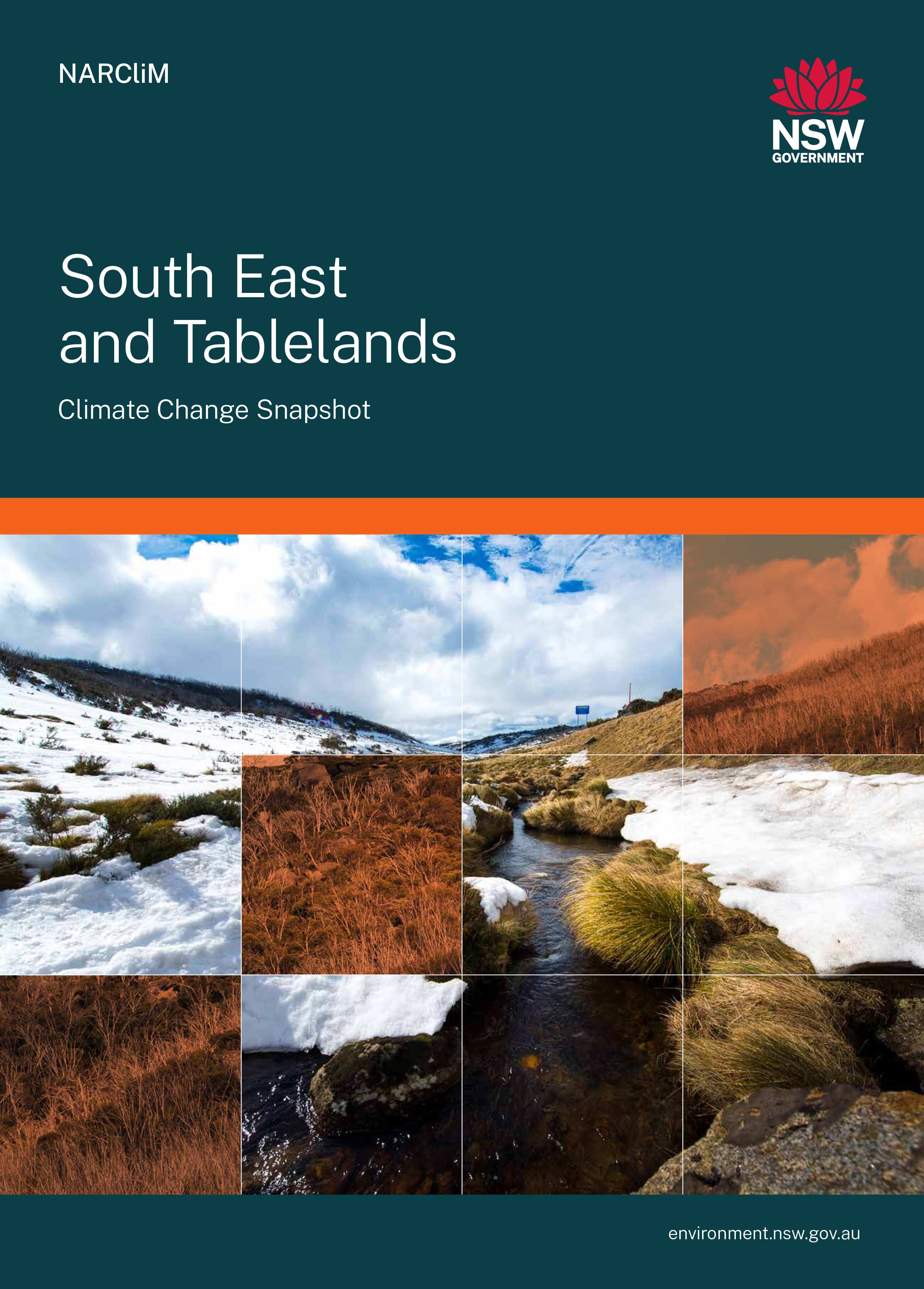 Cover of the South East Tablelands climate change snapshot for N2