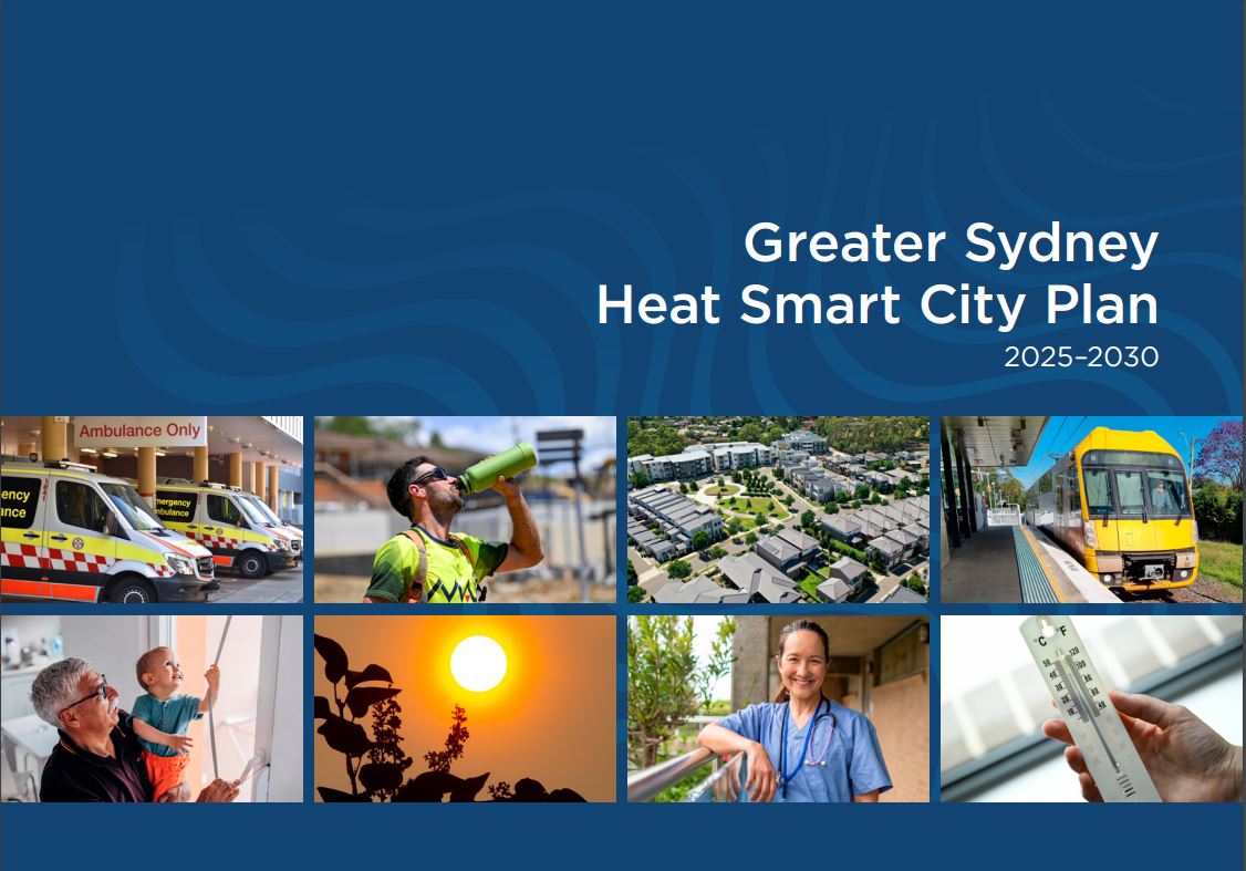 Cover page of Greater Sydney Heat Smart City Plan