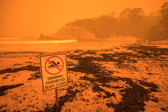 Tathra Beach March 2018 bushfire